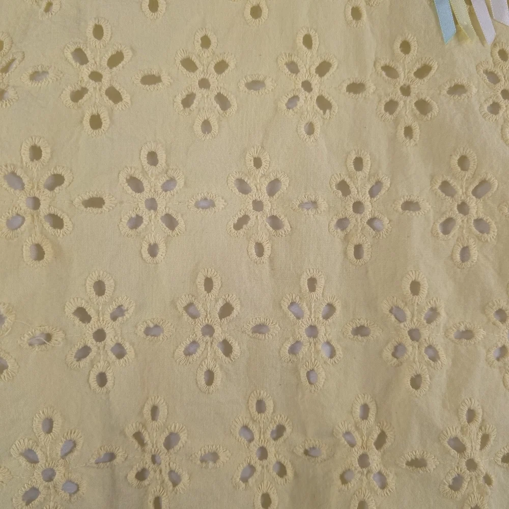 Blueberi Boulevard Girls Yellow Flower Eyelet Dress Size 2T Easter Party Spring